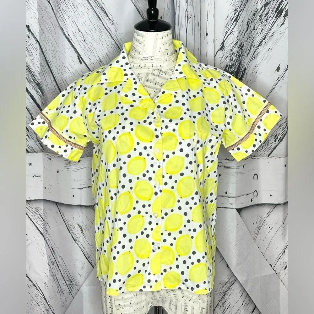 New PITUSA Short Sleeve Shirt w/Lemons Small